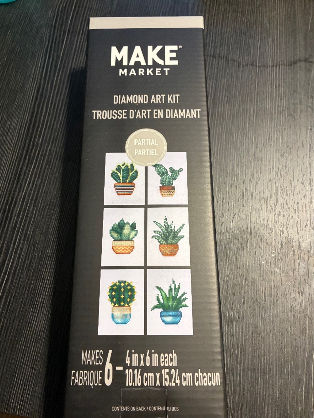Succulent Coaster Diamond Art Kit NIB